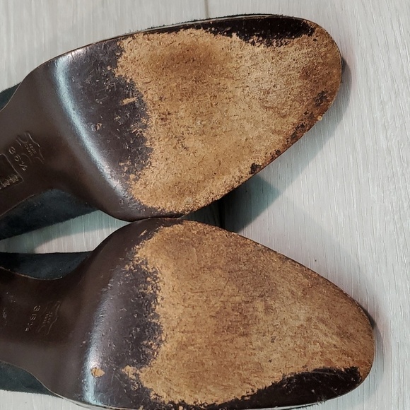 Theory Womens Suede Heels Platform shoes sz 36.5/6.5 - Picture 12 of 16